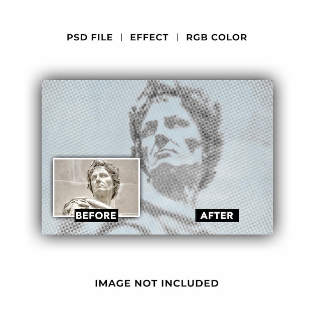 blurry halftone photo effect