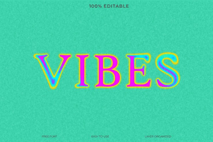 PSD blurry text effect style psd