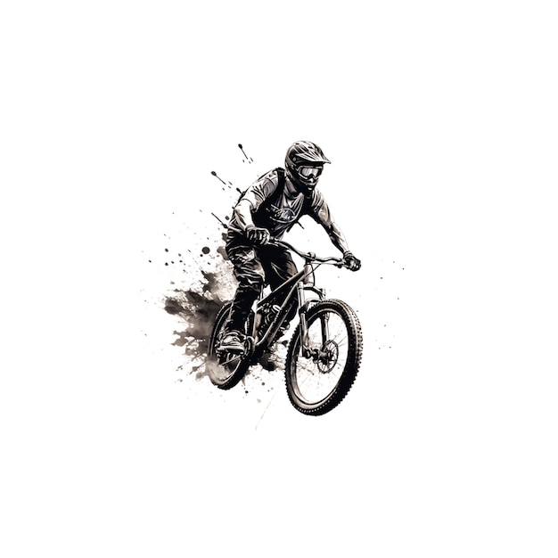 PSD bmx racen vector pictogramafbeelding