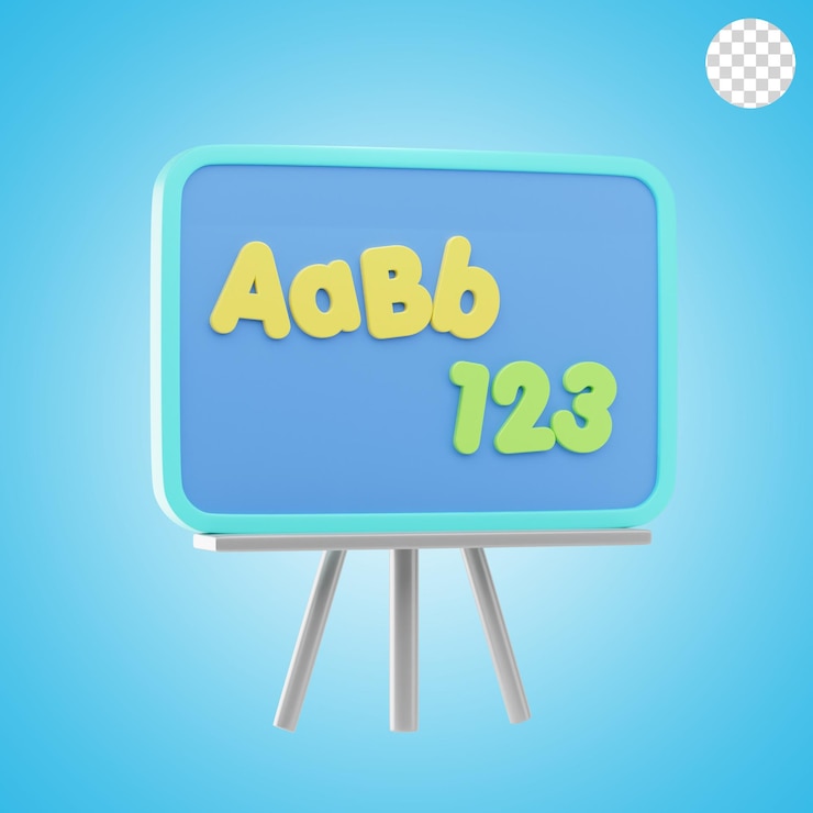 PSD board 3d icon and illustration