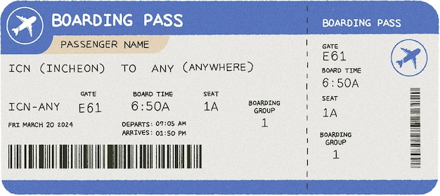boarding pass to anywhere