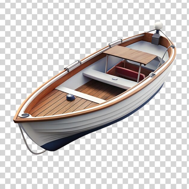 PSD boat isolated on transparent background