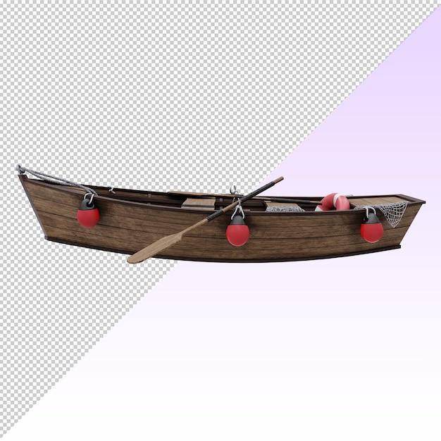 PSD boat isolated