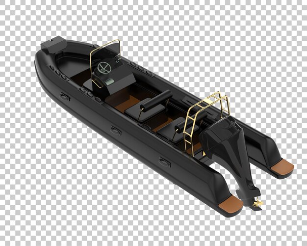 PSD 透明な背景のボート3dレンダリングイラスト