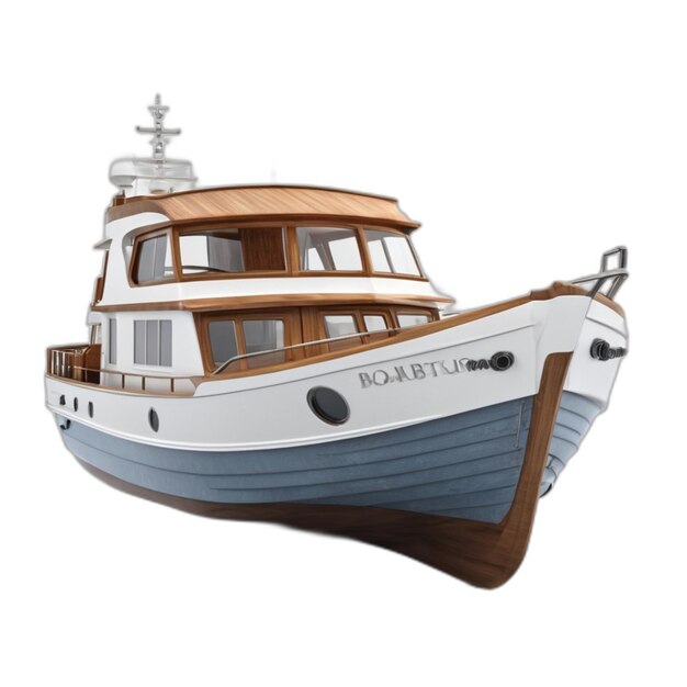 Boat psd on a white background