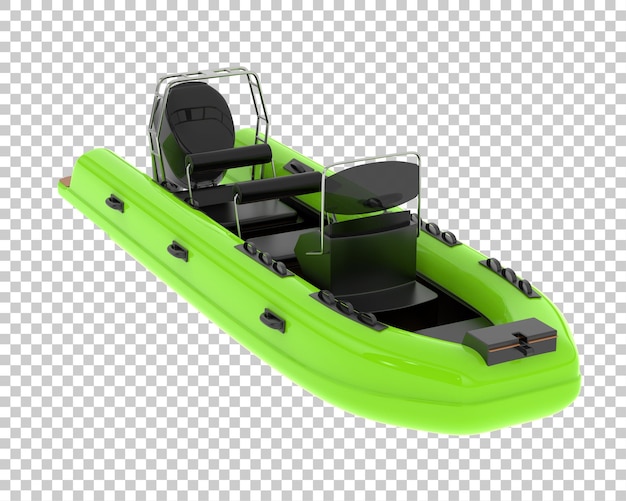 PSD boat on transparent background 3d rendering illustration