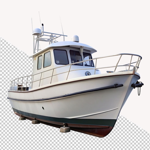 PSD boat on transparent background