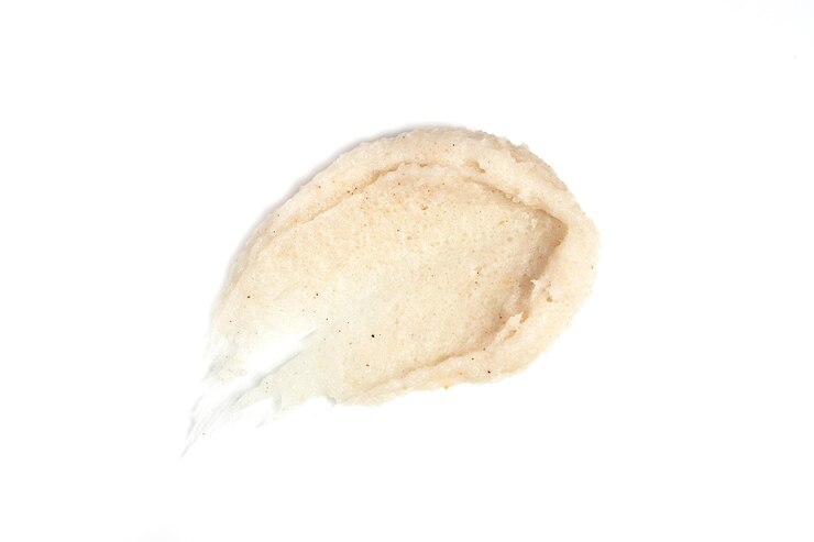 PSD body or face scrub smear cosmetics skincare texture swatch body or face peeling
