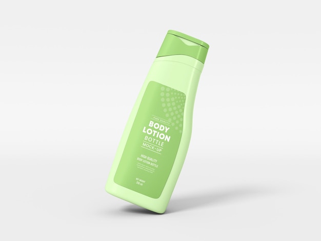 body lotion bottle packaging mockup
