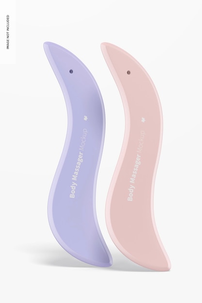 Body massagers mockup, standing