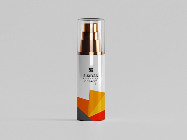 Body perfume spray mockup