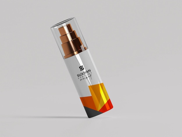 Body perfume spray mockup