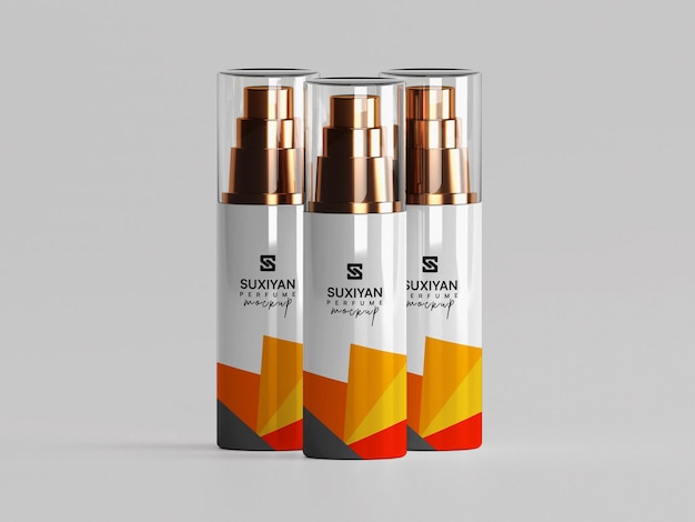 Mockup spray per profumo per il corpo