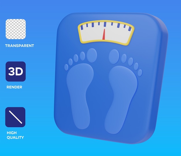 Body Scale 3D object Illustration