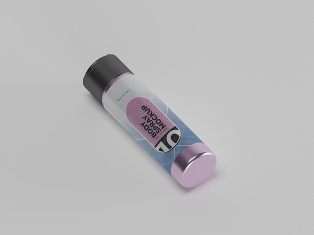 Body spray body perfume bottle mockup