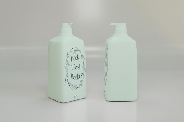 Body wash fles mockup