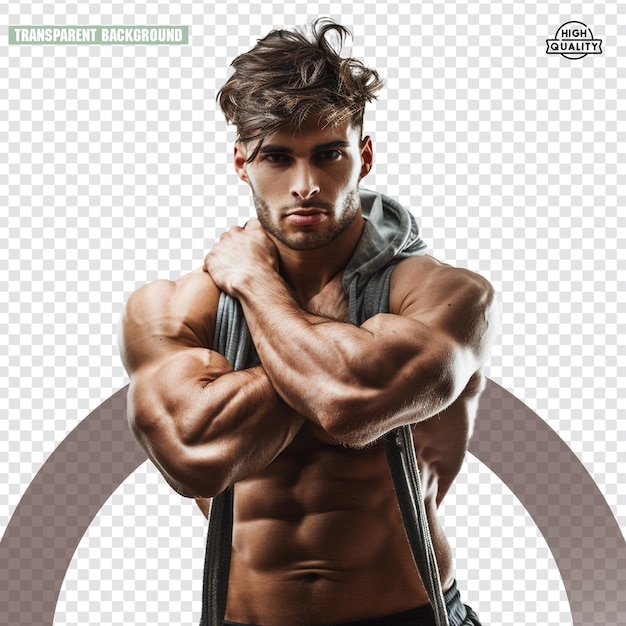 Bodybuilder Png With rope and exercise and Gym Transparent Background