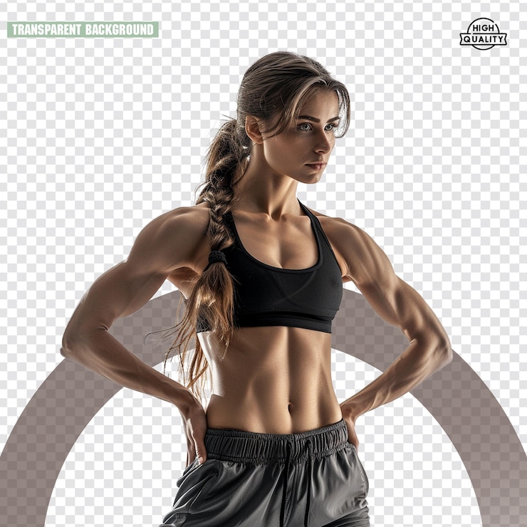 PSD 健美運動員 png 用和運動和健身房透明背景