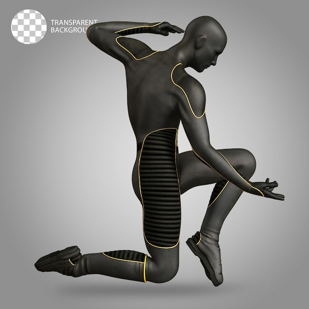 Bodysuit Superhero Fashion Cloth isolated 3d render illustration