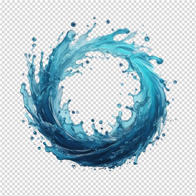 PSD boeiende water splash png