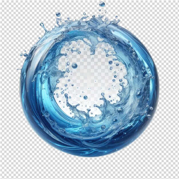 PSD boeiende water splash png