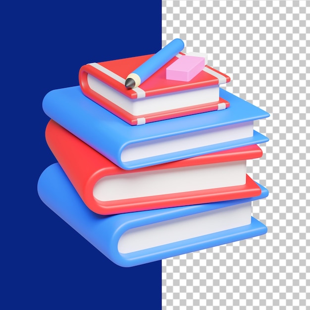 boek 3d illustratie