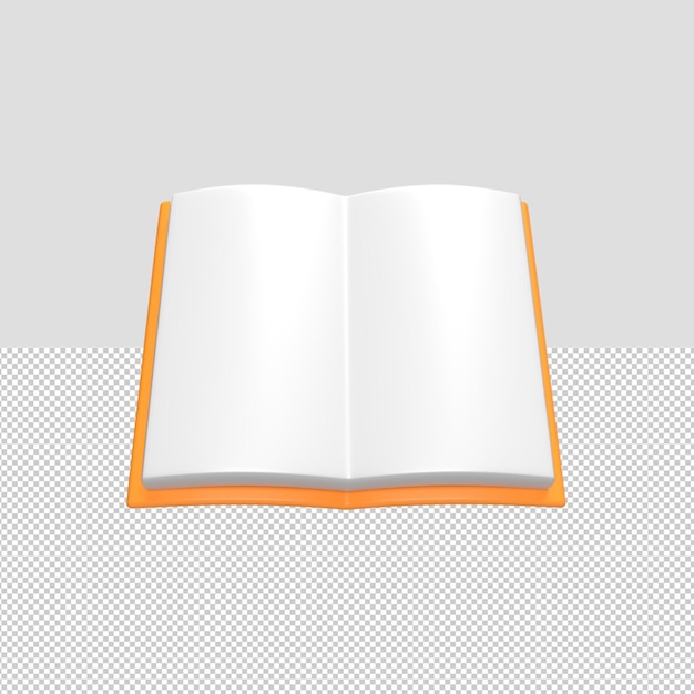 PSD boek 3d render illustratie