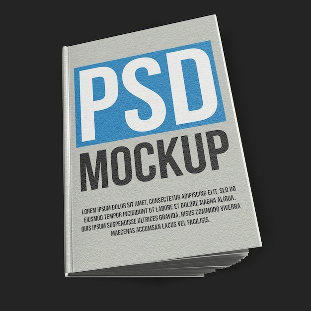 PSD boek 3d-rendering mockup-ontwerp