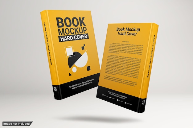 PSD boek mockup harde kaft