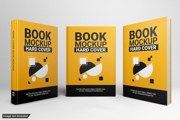 PSD boek mockup harde kaft