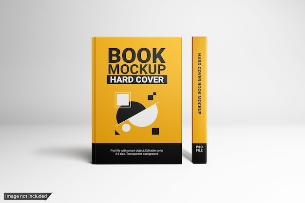 PSD boek mockup harde kaft