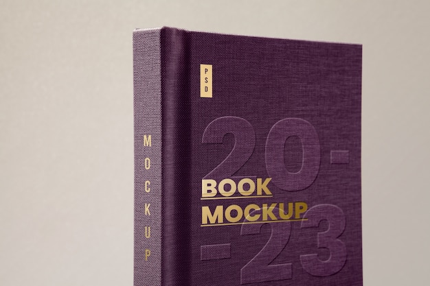 Boek omslag mockup met schaduw