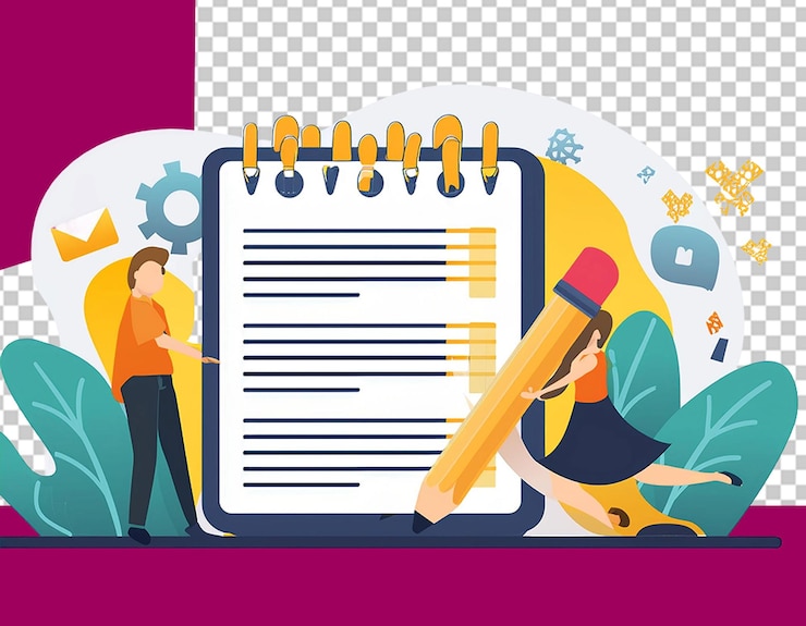 PSD boeken lezen liefde png illustratie
