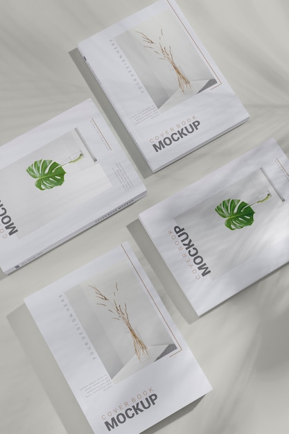 Boekmodel met schaduwoverlay