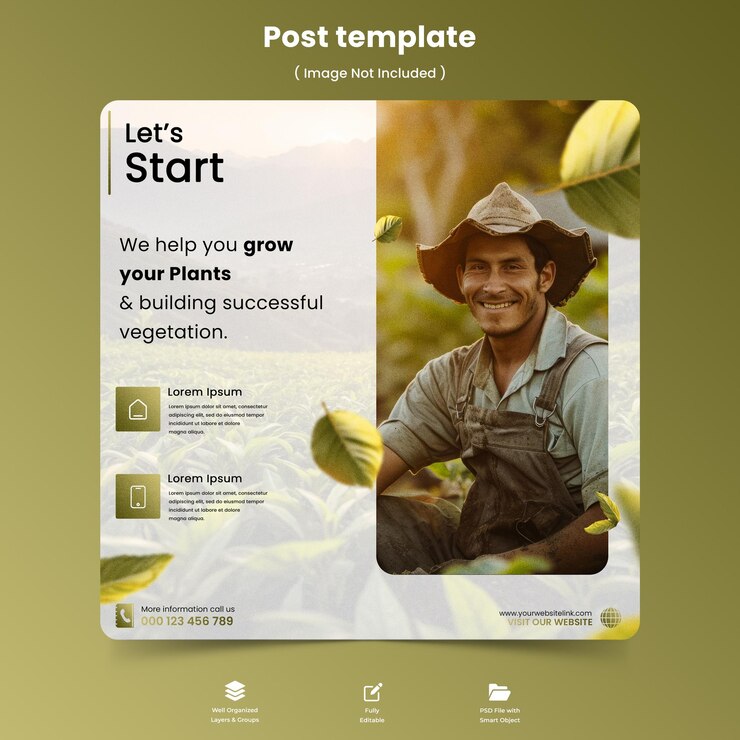 PSD boerderij instagram post