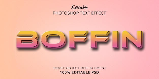 Boffin Photoshop Text Effect