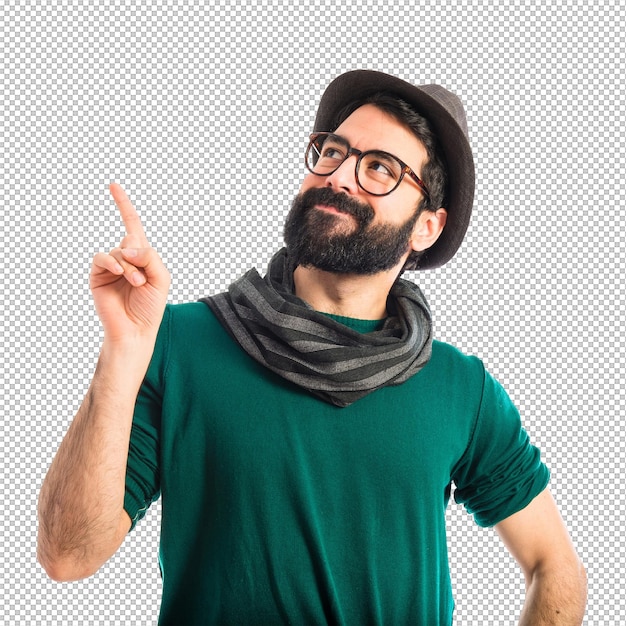 bohemian man thinking