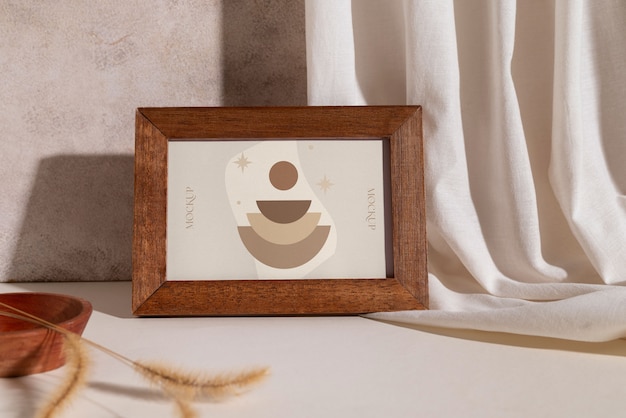 PSD boho frame mockup design