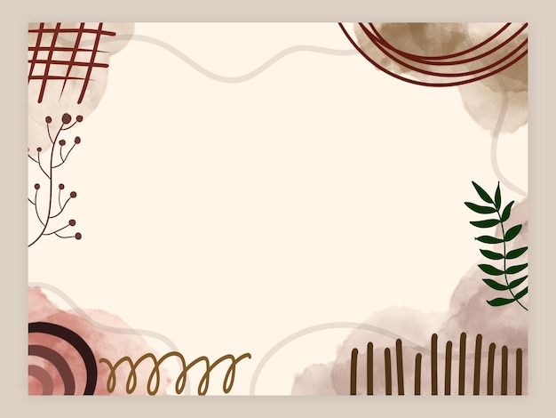 PSD boho style background with lines artistic fusion of linear elegance