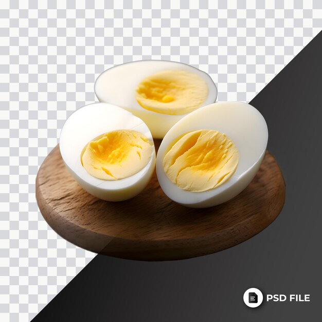 Boil egg smooth lighting only png premium psd