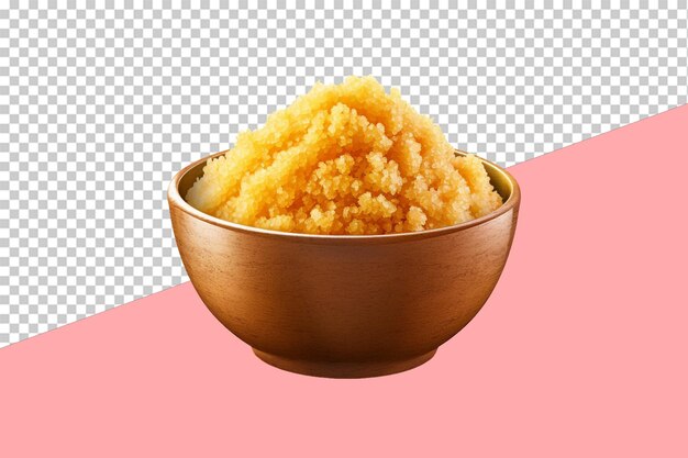 PSD boiled bulgur. isolated object