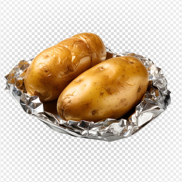 PSD 투명한 배경에 고립 된 알루미 ⁇  폴리에  ⁇ 인 감자 생성 ai