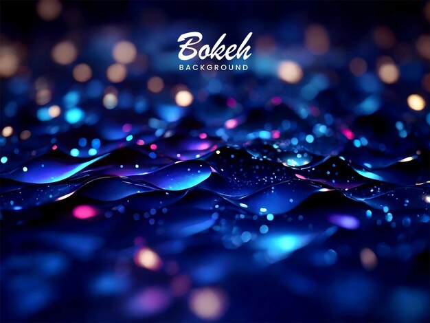 PSD bokeh lights background