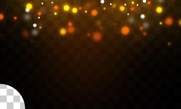 PSD bokeh lights effect