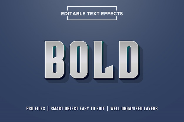 Bold 3D Premium Text Effect 