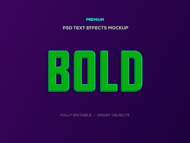 Bold text effect