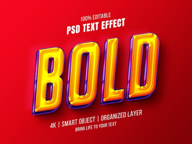 Bold text effect