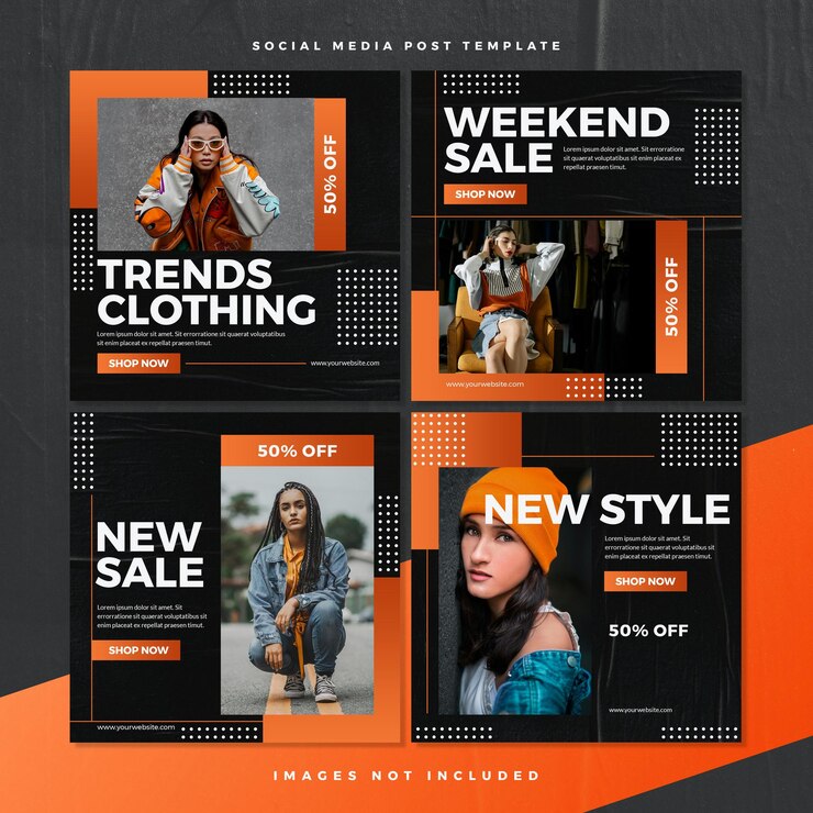 PSD bold urban fashion sale psd template
