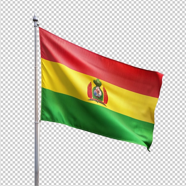 Bolivia flag on transparent background