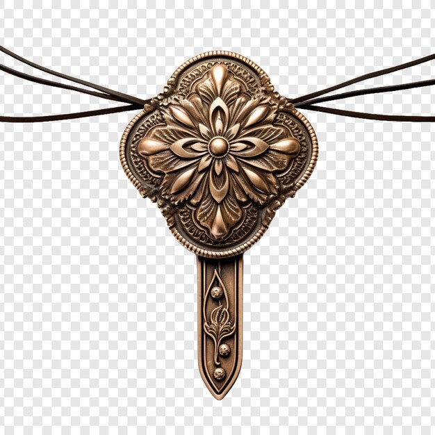 PSD bolo tie sieraden geïsoleerd op transparante achtergrond